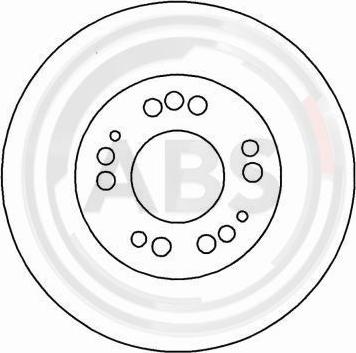 A.B.S. 16208 - Спирачен диск vvparts.bg