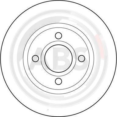 A.B.S. 16228 - Спирачен диск vvparts.bg