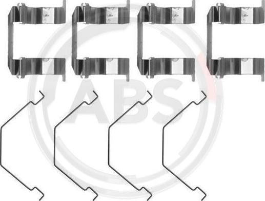 A.B.S. 1158Q - Комплект принадлежности, дискови накладки vvparts.bg