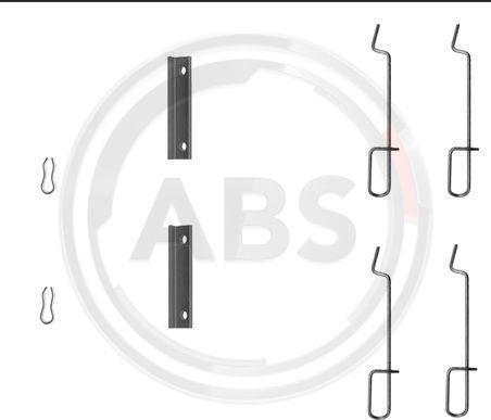 A.B.S. 1125Q - Комплект принадлежности, дискови накладки vvparts.bg