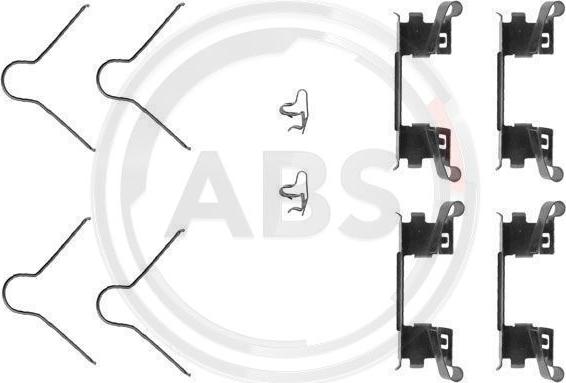 A.B.S. 1254Q - Комплект принадлежности, дискови накладки vvparts.bg