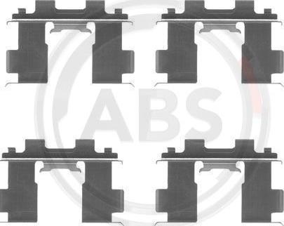 A.B.S. 1205Q - Комплект принадлежности, дискови накладки vvparts.bg