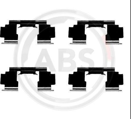 A.B.S. 1276Q - Комплект принадлежности, дискови накладки vvparts.bg