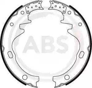 A.B.S. 8587 - Комплект спирачна челюст vvparts.bg