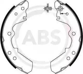 A.B.S. 8662 - Комплект спирачна челюст vvparts.bg