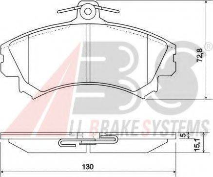 A.B.S. 36919 OE - Комплект спирачно феродо, дискови спирачки vvparts.bg