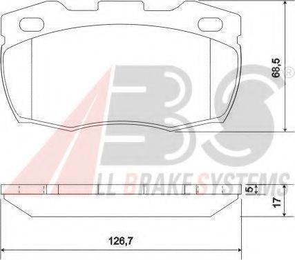 A.B.S. 36696 OE - Комплект спирачно феродо, дискови спирачки vvparts.bg