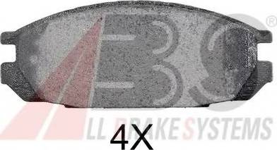 A.B.S. 36693 OE - Комплект спирачно феродо, дискови спирачки vvparts.bg