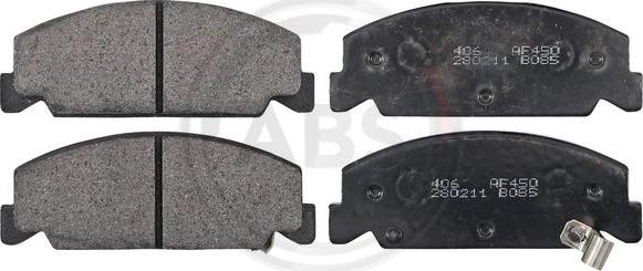 A.B.S. 36669 - Комплект спирачно феродо, дискови спирачки vvparts.bg