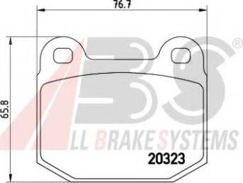 A.B.S. 36090S - Комплект спирачно феродо, дискови спирачки vvparts.bg