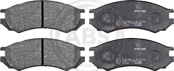 A.B.S. 36739 - Комплект спирачно феродо, дискови спирачки vvparts.bg