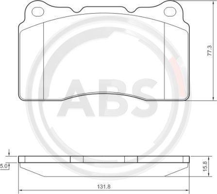 A.B.S. 37479 - Комплект спирачно феродо, дискови спирачки vvparts.bg