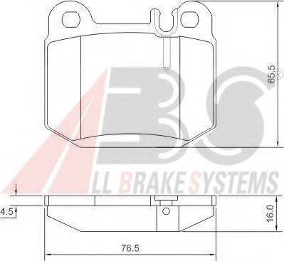 A.B.S. 37194 OE - Комплект спирачно феродо, дискови спирачки vvparts.bg