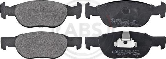 A.B.S. 37132 - Комплект спирачно феродо, дискови спирачки vvparts.bg