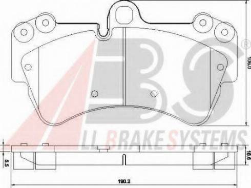 A.B.S. 37391 OE - Комплект спирачно феродо, дискови спирачки vvparts.bg