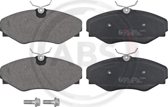 A.B.S. 37342 - Комплект спирачно феродо, дискови спирачки vvparts.bg