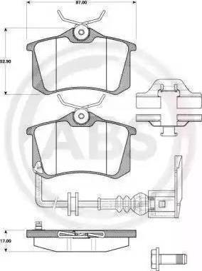 Remsa 263 10 - Комплект спирачно феродо, дискови спирачки vvparts.bg