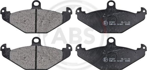 A.B.S. 37327 - Комплект спирачно феродо, дискови спирачки vvparts.bg