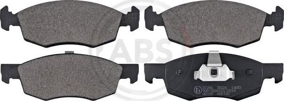 A.B.S. 37286 - Комплект спирачно феродо, дискови спирачки vvparts.bg