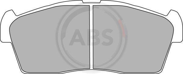 A.B.S. 37236 - Комплект спирачно феродо, дискови спирачки vvparts.bg