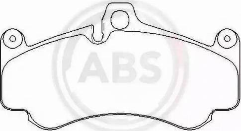 A.B.S. 37724 - Комплект спирачно феродо, дискови спирачки vvparts.bg