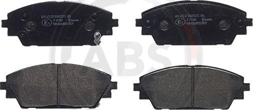 A.B.S. P49050 - Комплект спирачно феродо, дискови спирачки vvparts.bg