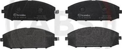 A.B.S. P56041 - Комплект спирачно феродо, дискови спирачки vvparts.bg