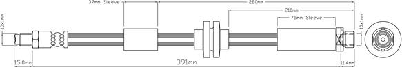 ABTEX ABH1422 - Спирачен маркуч vvparts.bg