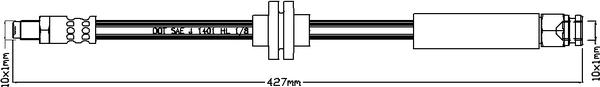 ABTEX ABH1096 - Спирачен маркуч vvparts.bg