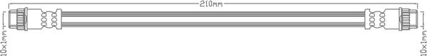 ABTEX ABH1091 - Спирачен маркуч vvparts.bg