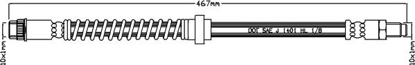 ABTEX ABH1042 - Спирачен маркуч vvparts.bg