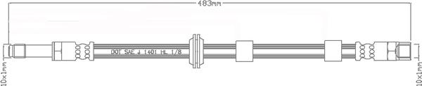 ABTEX ABH1004 - Спирачен маркуч vvparts.bg