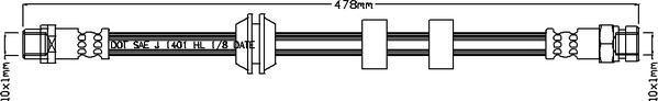 ABTEX ABH1002 - Спирачен маркуч vvparts.bg