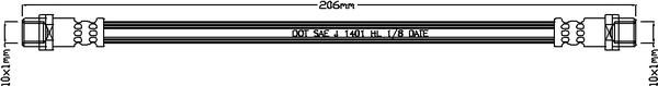 ABTEX ABH1024 - Спирачен маркуч vvparts.bg