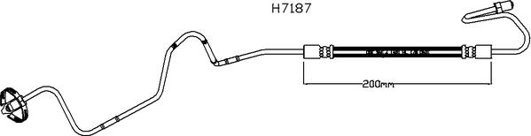 ABTEX ABH1191L - Спирачен маркуч vvparts.bg