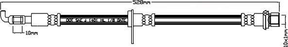 ABTEX ABH1147R - Спирачен маркуч vvparts.bg