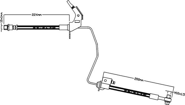 ABTEX ABH1117L - Спирачен маркуч vvparts.bg