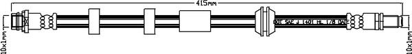 ABTEX ABH1175 - Спирачен маркуч vvparts.bg