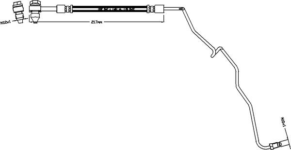 ABTEX ABH1251L - Спирачен маркуч vvparts.bg