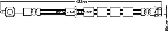 ABTEX ABH1252R - Спирачен маркуч vvparts.bg