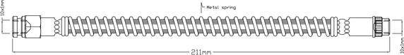 ABTEX ABH1266 - Спирачен маркуч vvparts.bg