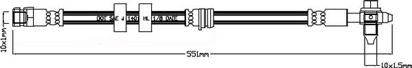 ABTEX ABH1280 - Спирачен маркуч vvparts.bg