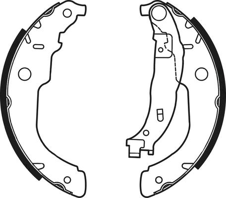 ABTEX ABS4113 - Комплект спирачна челюст vvparts.bg