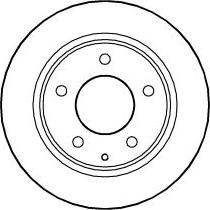 ABTEX BD453S - Спирачен диск vvparts.bg