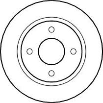 ABTEX BD488S - Спирачен диск vvparts.bg