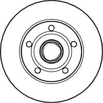 ABTEX BD595S - Спирачен диск vvparts.bg