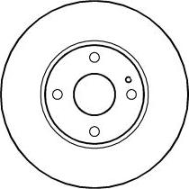 ABTEX BD665V - Спирачен диск vvparts.bg