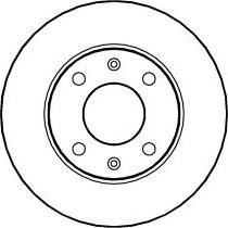 ABTEX BD115S - Спирачен диск vvparts.bg