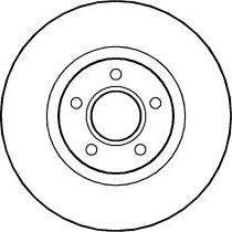 ABTEX BD1243V - Спирачен диск vvparts.bg