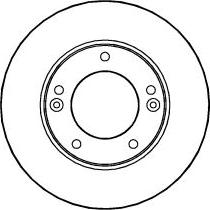 ABTEX BD1284V - Спирачен диск vvparts.bg